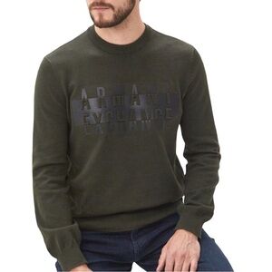 Armani Exchange Men's Olive Crewneck Sweater never worn